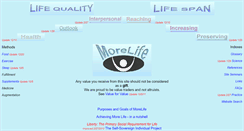 Desktop Screenshot of morelife.org